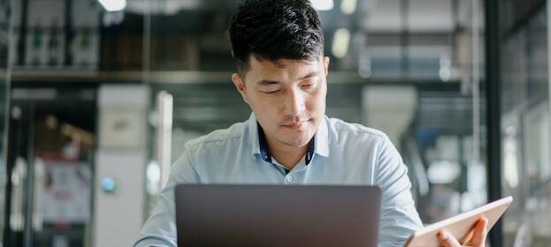 businessman working in office