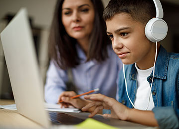 Student On Computer